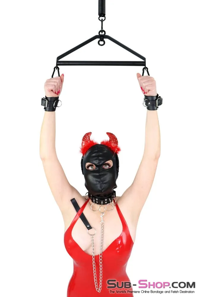 9022DL      Open Eyes Lacing Full Bondage Hood - MEGA Deal