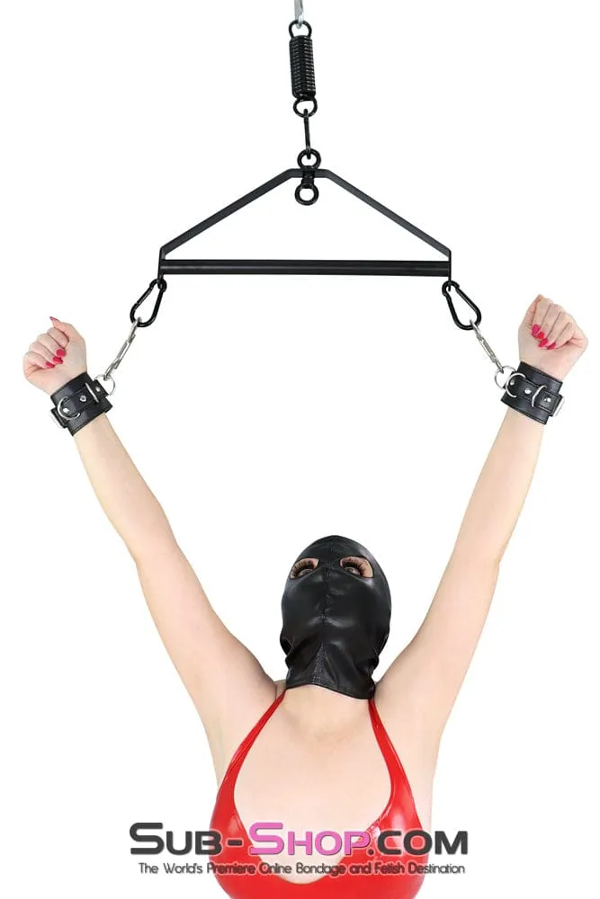 9022DL      Open Eyes Lacing Full Bondage Hood - MEGA Deal