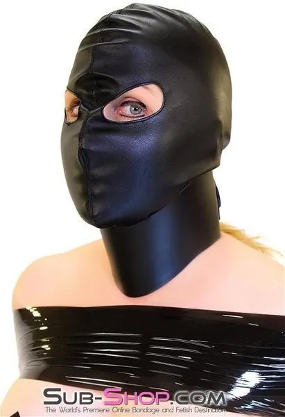 9022DL      Open Eyes Lacing Full Bondage Hood - MEGA Deal