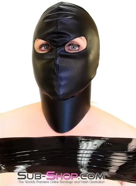 9022DL      Open Eyes Lacing Full Bondage Hood - MEGA Deal