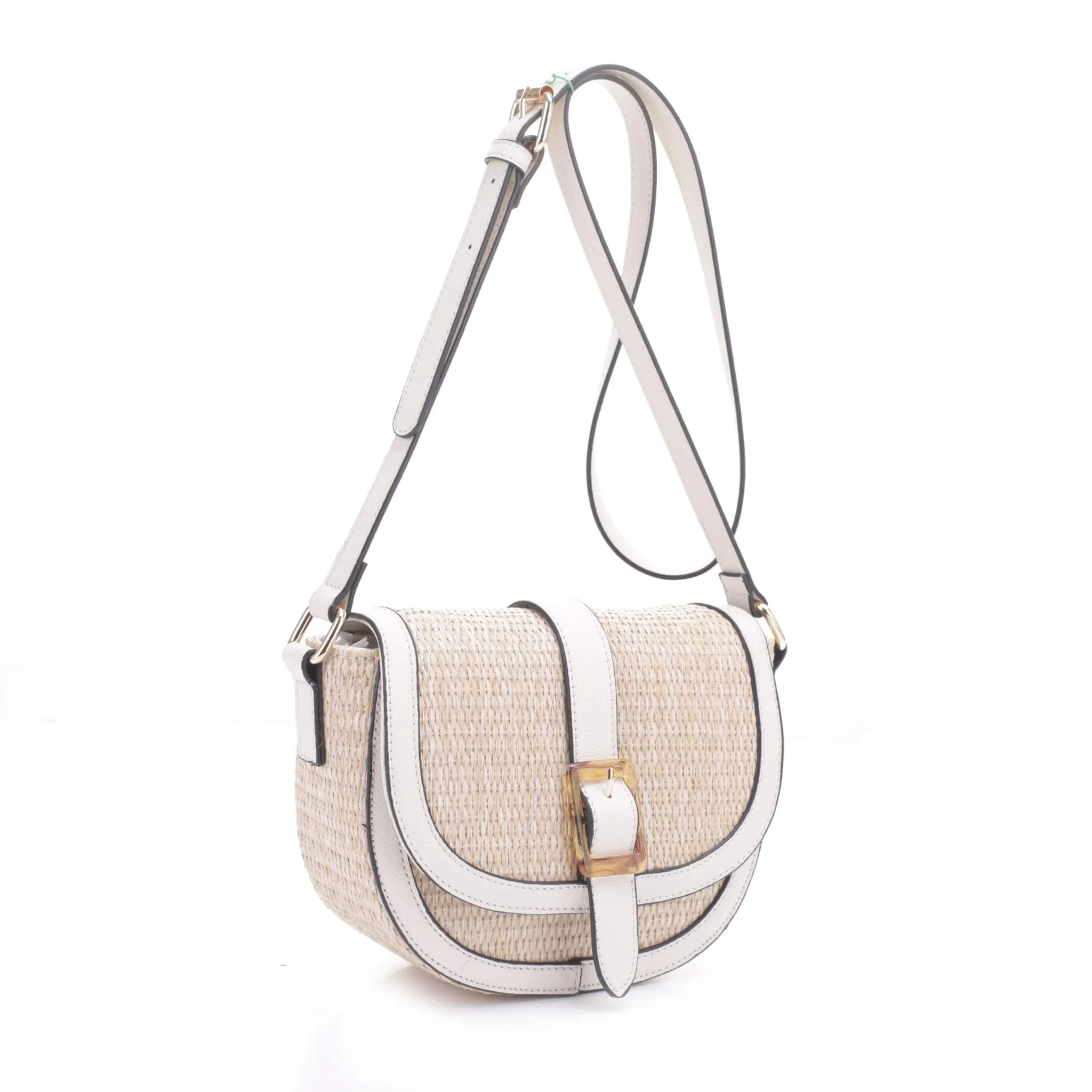 93128 Carmen Woven Straw Crossbody