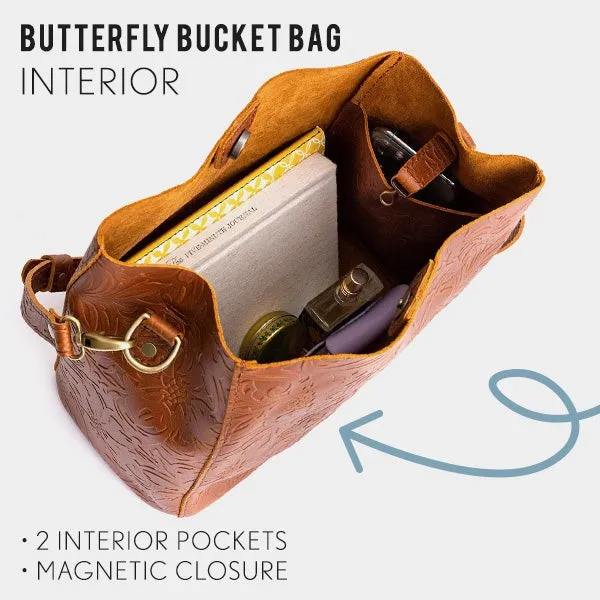 'Almost Perfect' Butterfly Bucket Bag