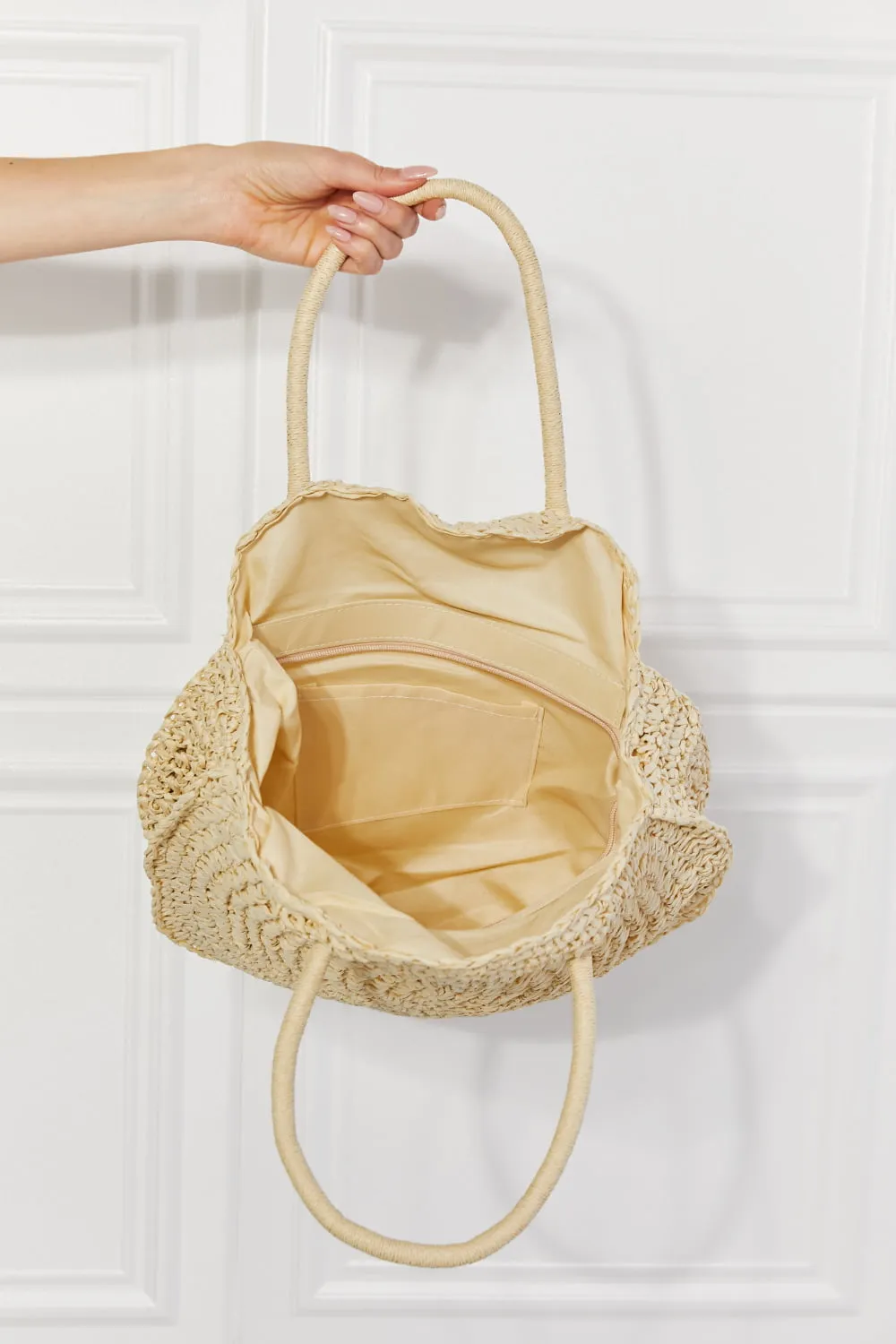 Beach Date Straw Rattan Handbag