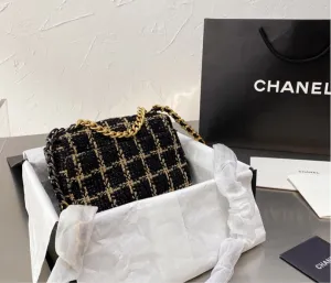 Black/gold woman shoulder Chanel  handbag