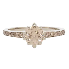 Champagne Pavé Diamond Soirée Ring