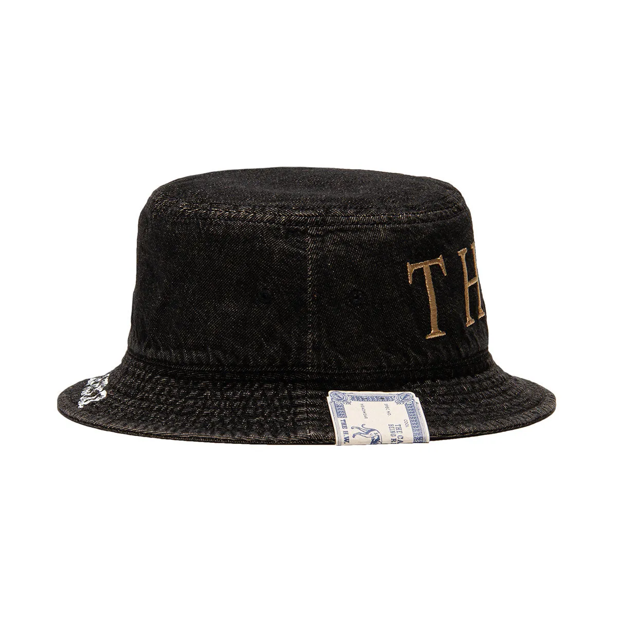 DENIM FLAG HAT - Black