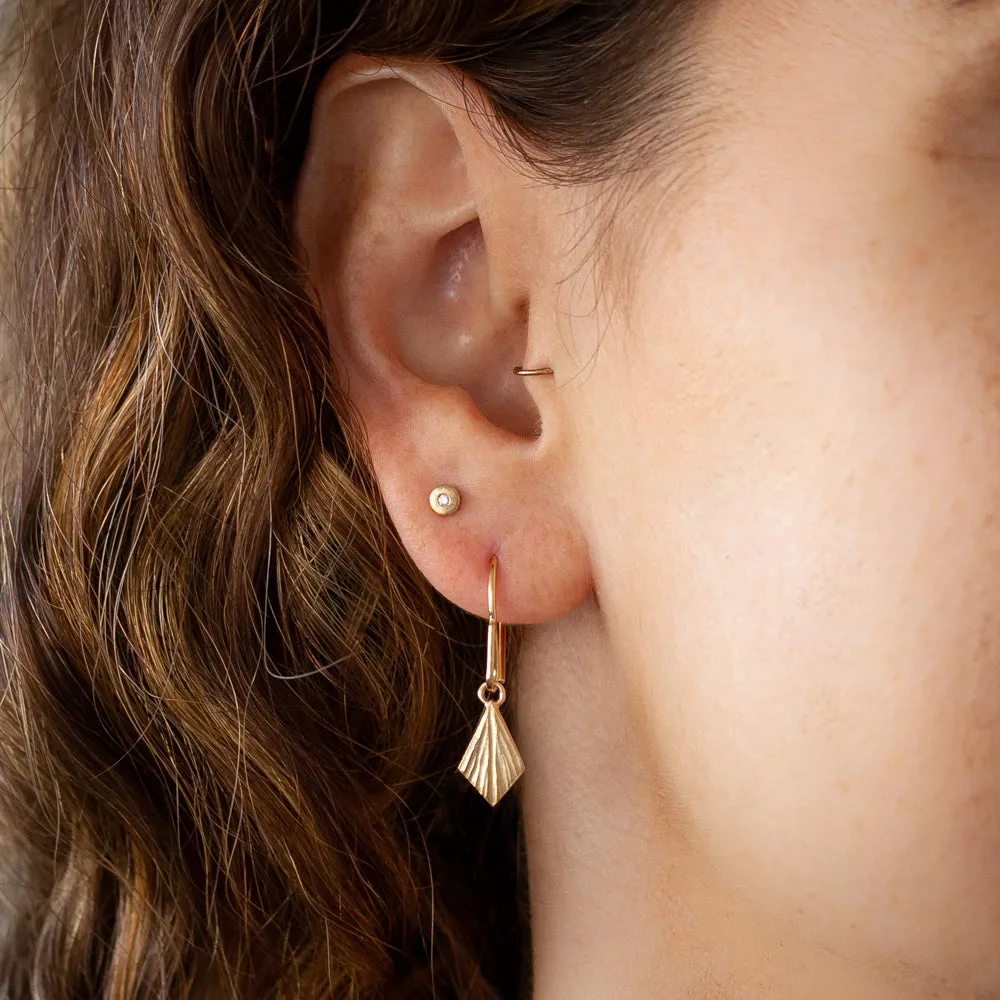 Flame Vermeil Dangle Earrings