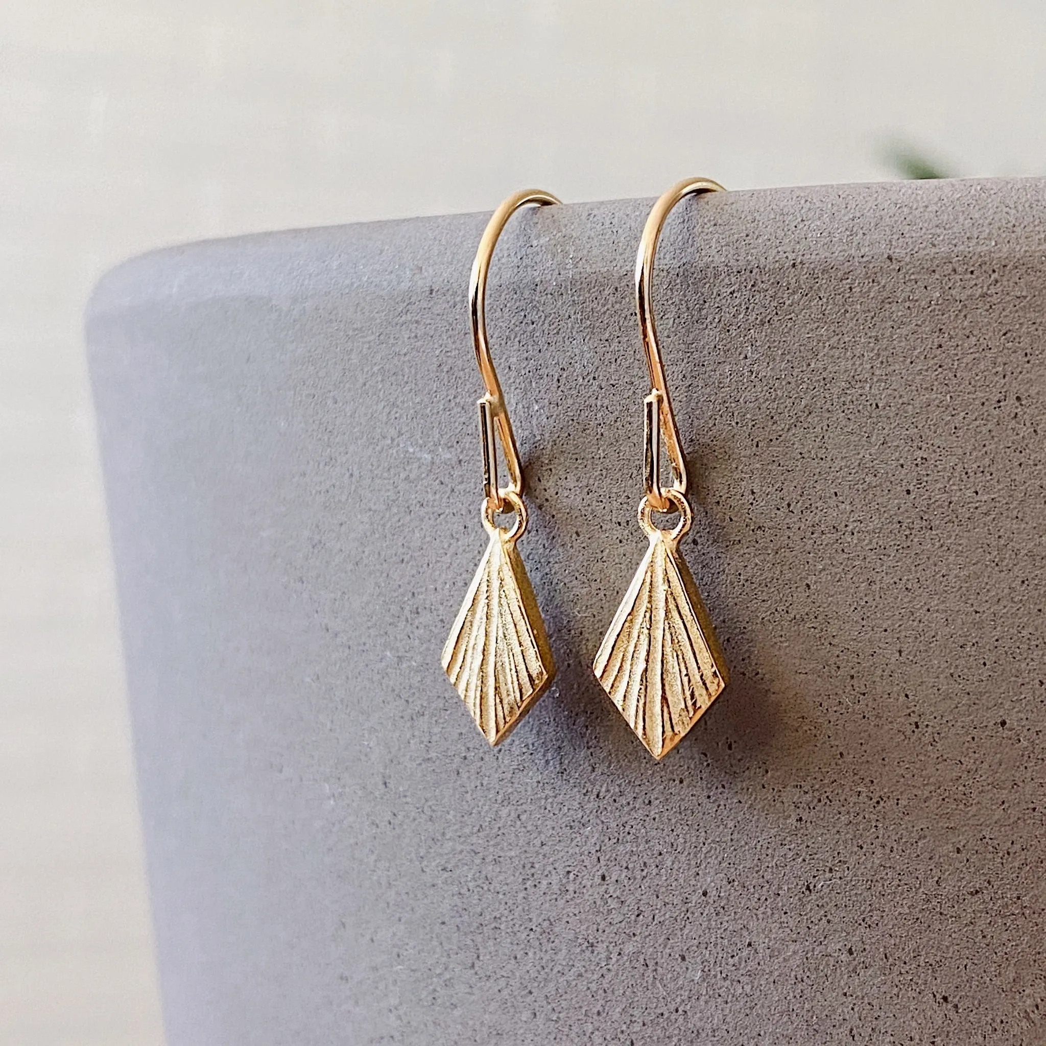 Flame Vermeil Dangle Earrings