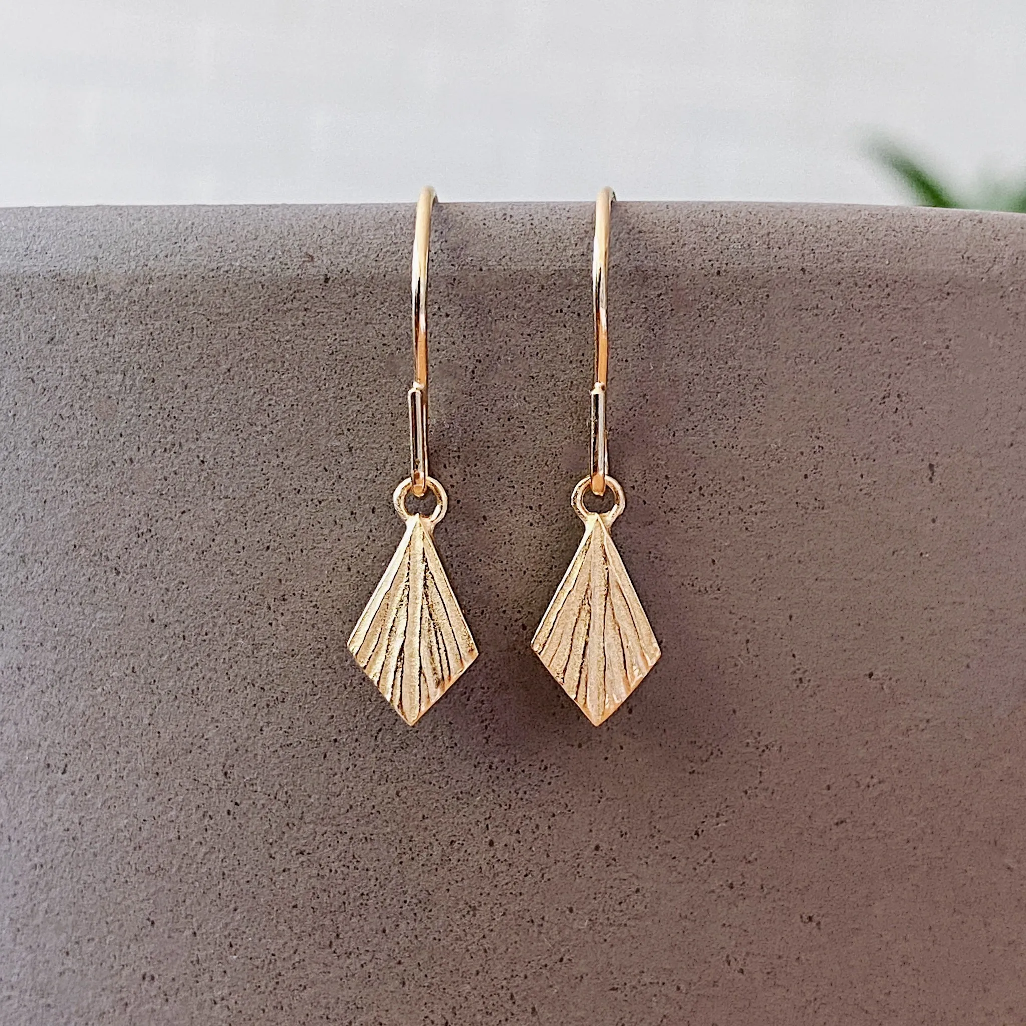 Flame Vermeil Dangle Earrings