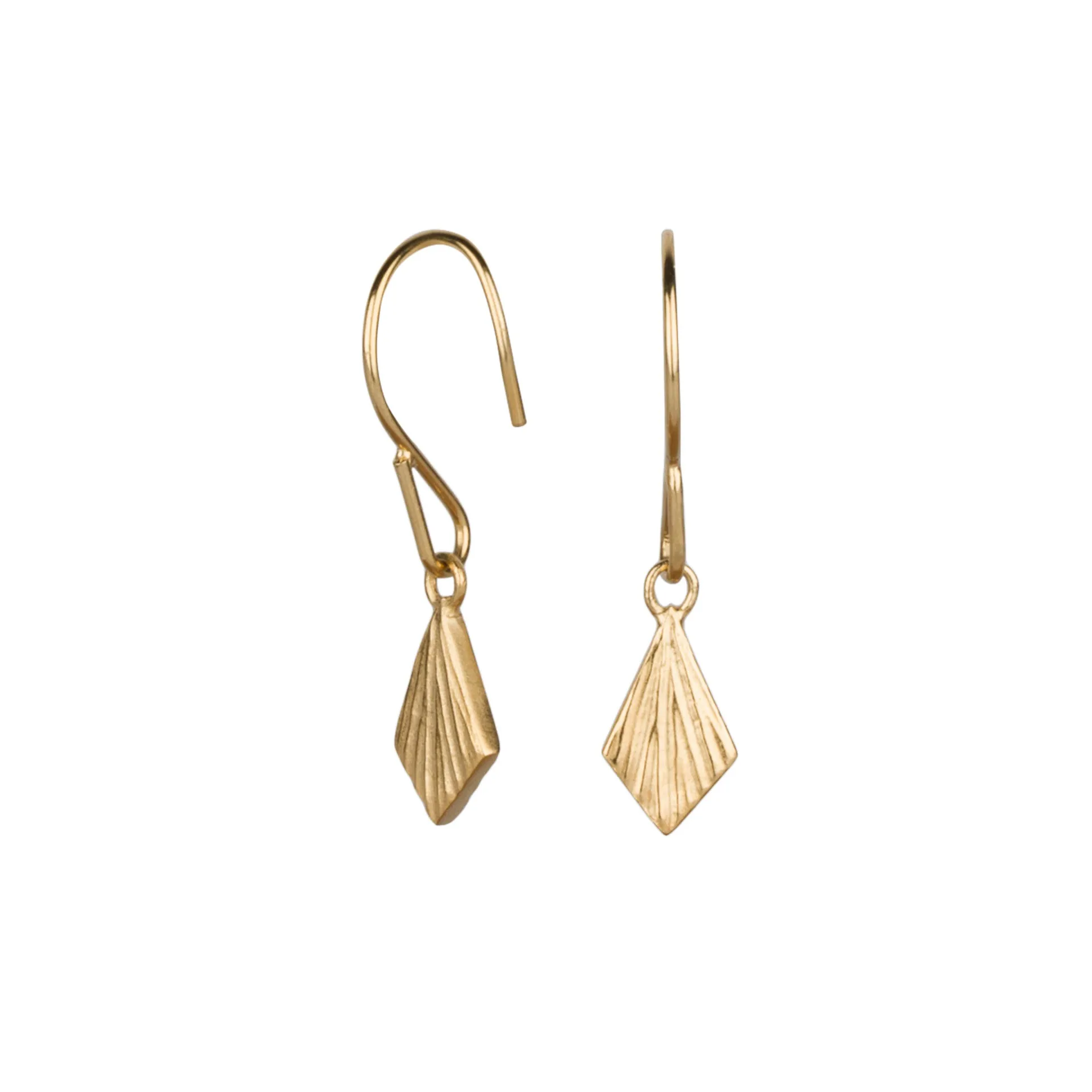 Flame Vermeil Dangle Earrings