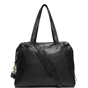 Large workbag in soft leather / 12012 - Black (Nero)