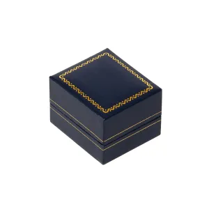 Leatherette Ring Box Blue