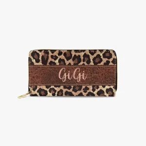 Long Type Zipper Purse - Leopard Print - GiGi