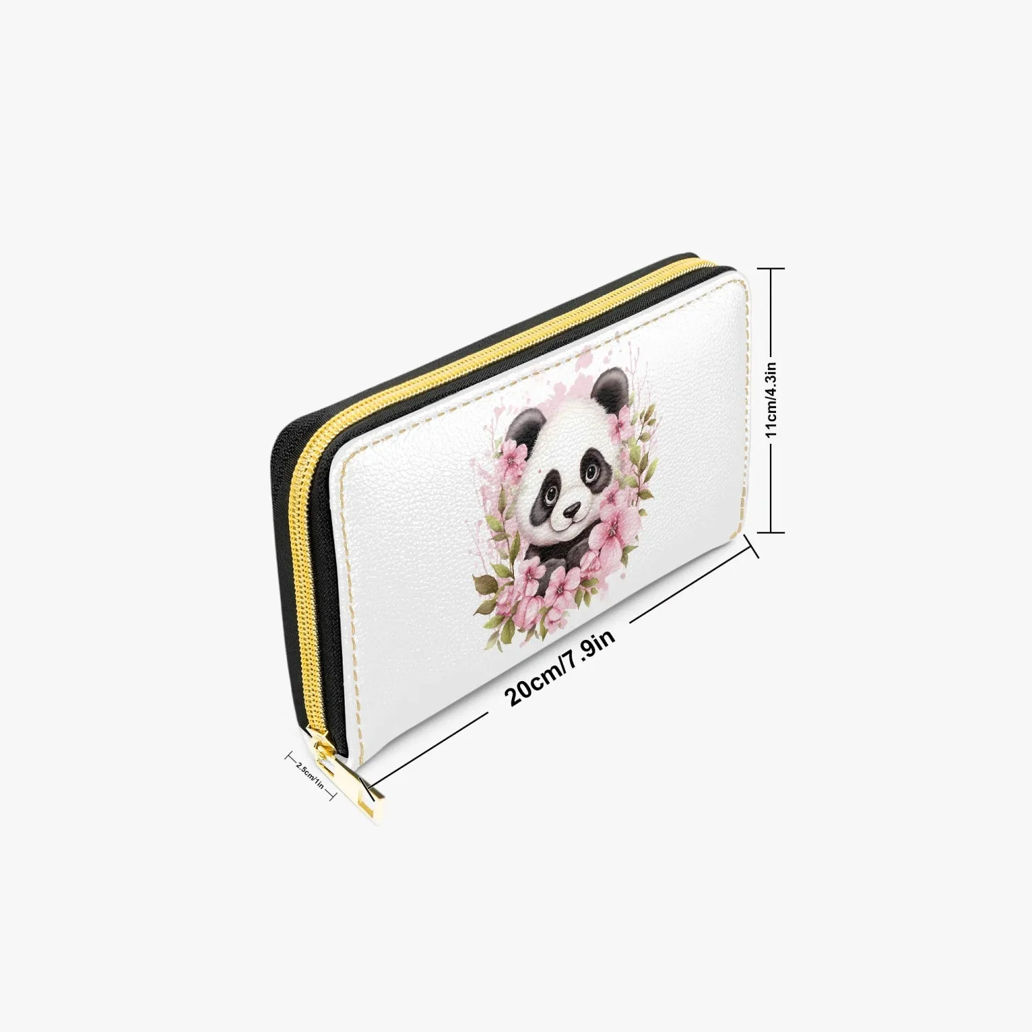 Long Type Zipper Purse - Panda