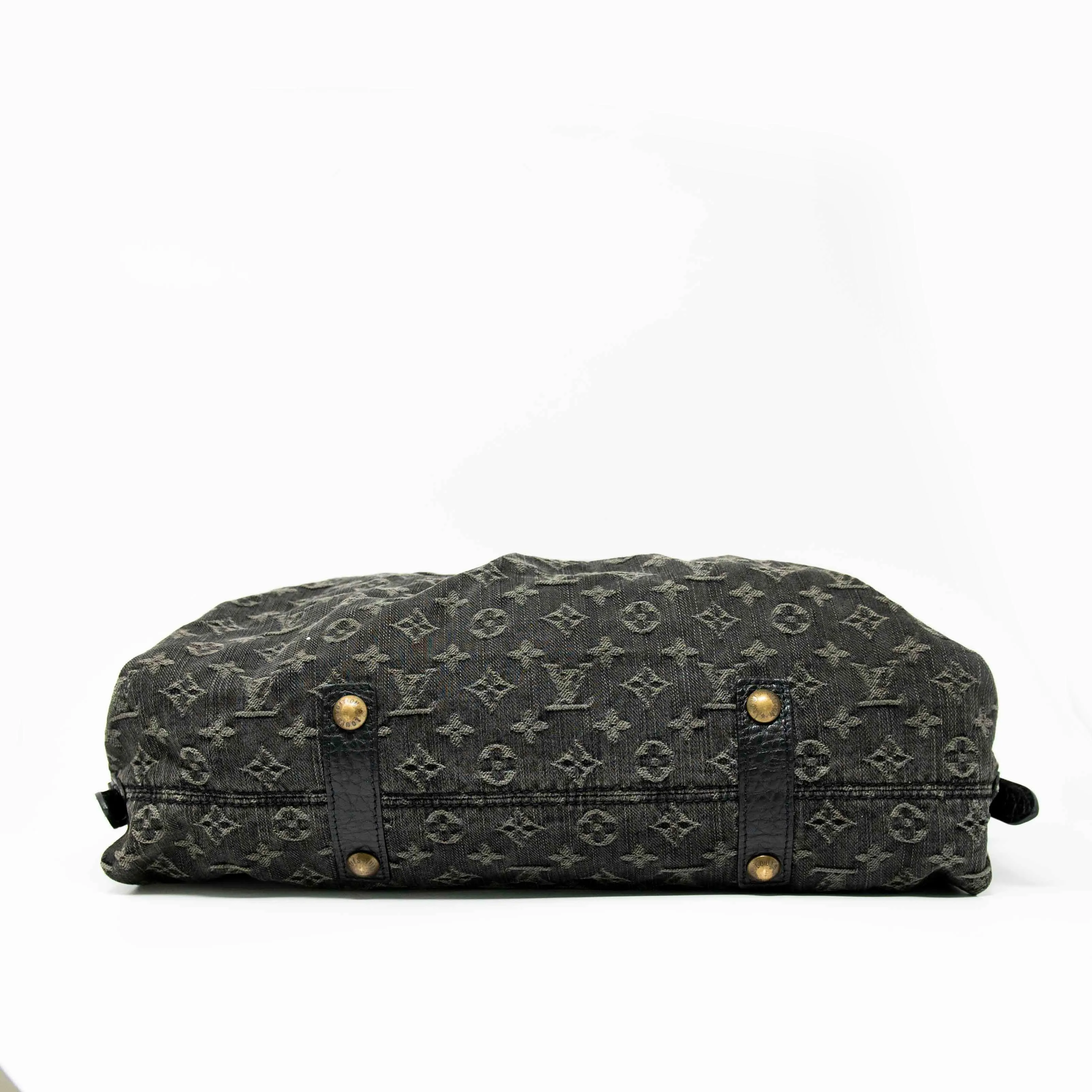 Louis Vuitton Black Monogram Denim Neo Cabby GM