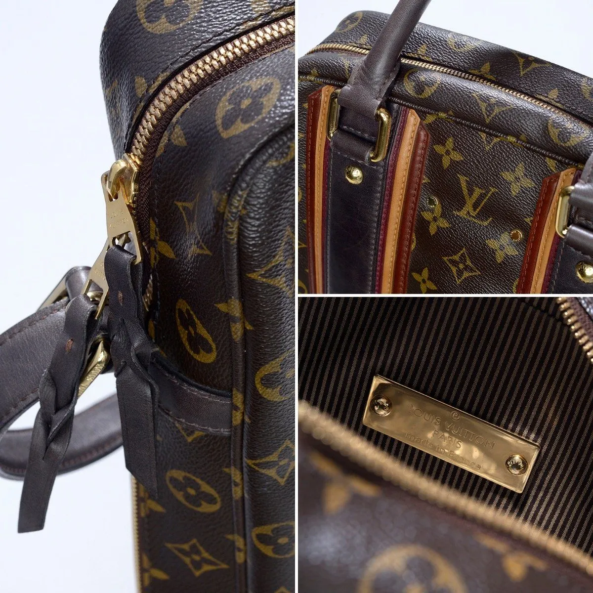 Louis Vuitton Monogram Bequia Porte Document Vertical Bag