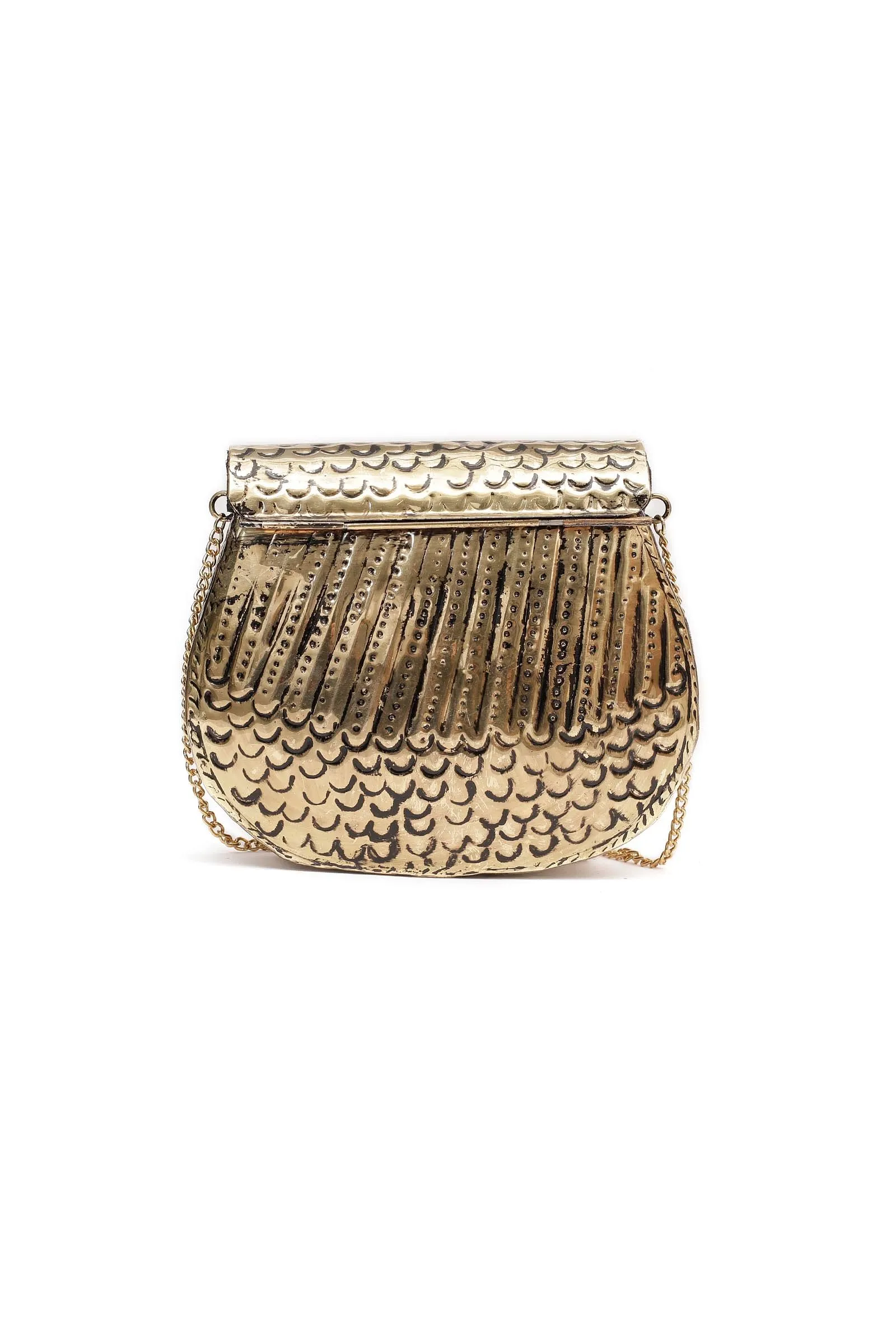 Mia Brass Metal Purse