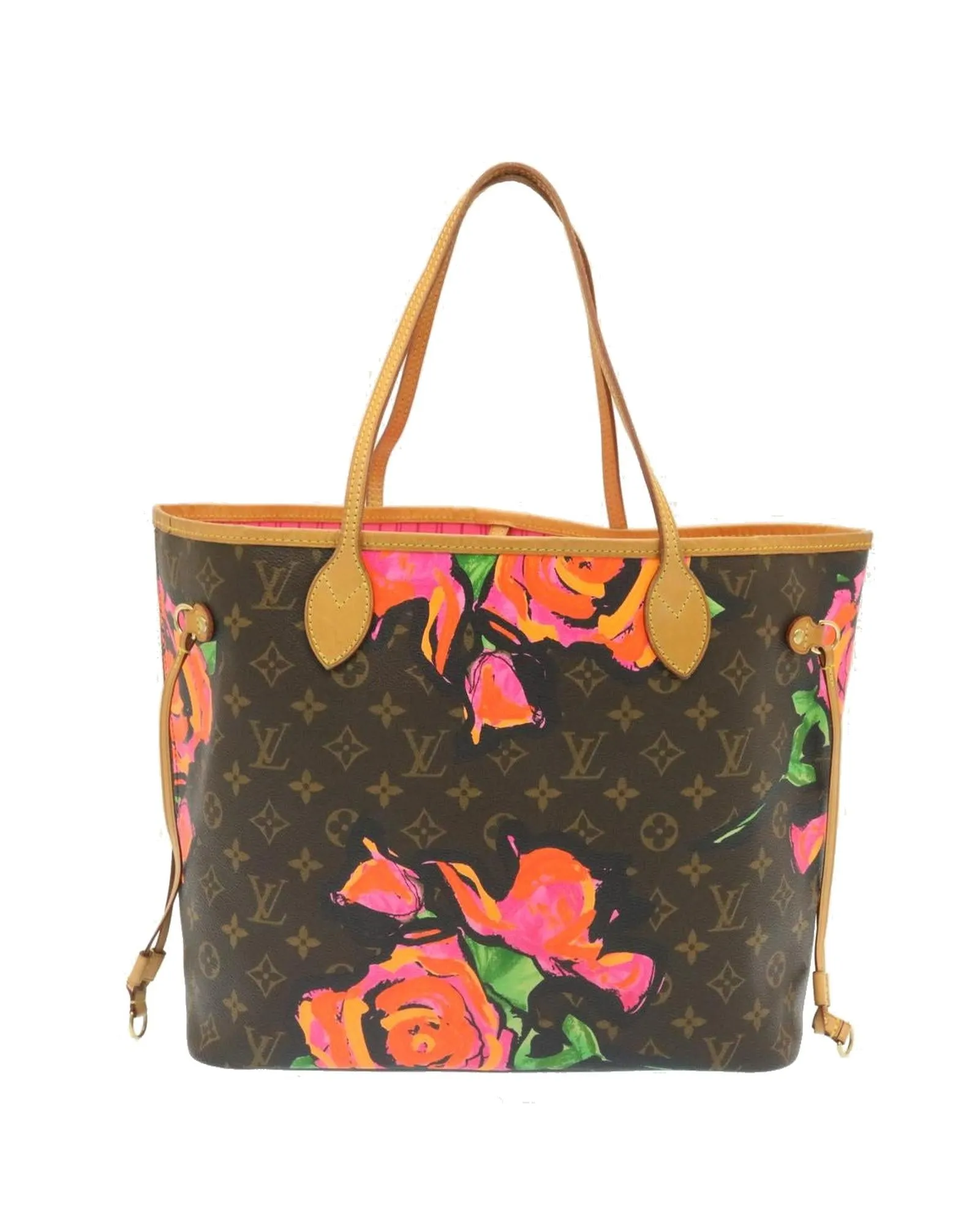 Monogram Rose Neverfull MM Tote Bag