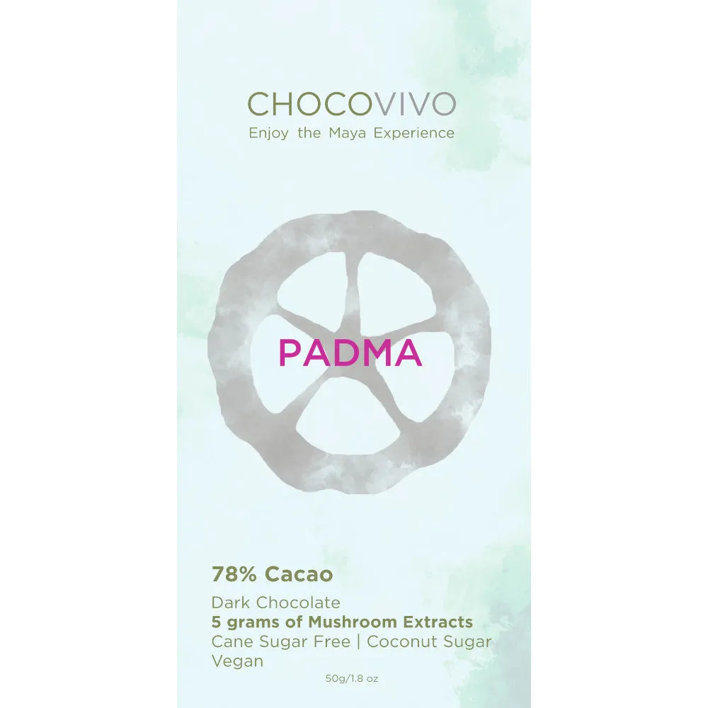 Padma Mushroom Dark Chocolate Bar