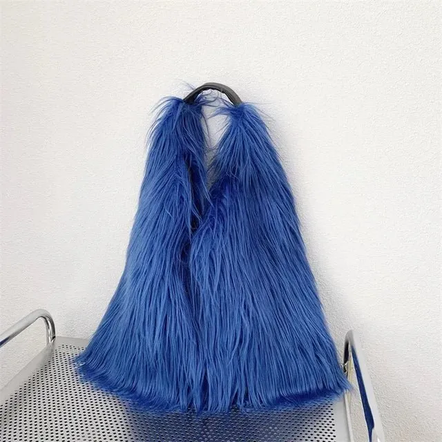 Pre Order:  Soft Faux Fur Tote Bag