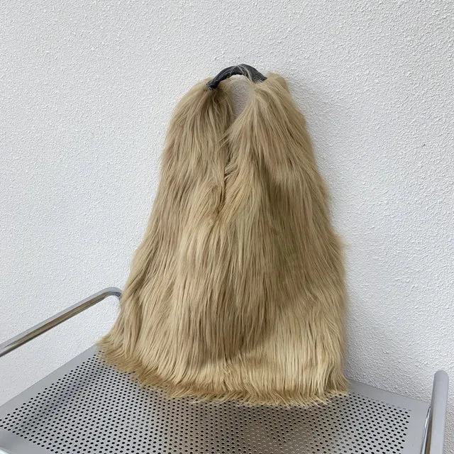 Pre Order:  Soft Faux Fur Tote Bag