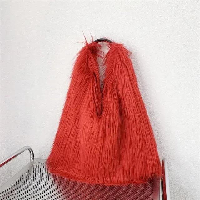 Pre Order:  Soft Faux Fur Tote Bag