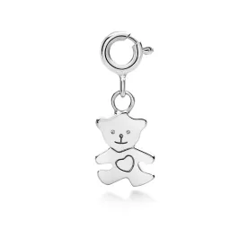 Teddy Bear Charm - Sterling Silver