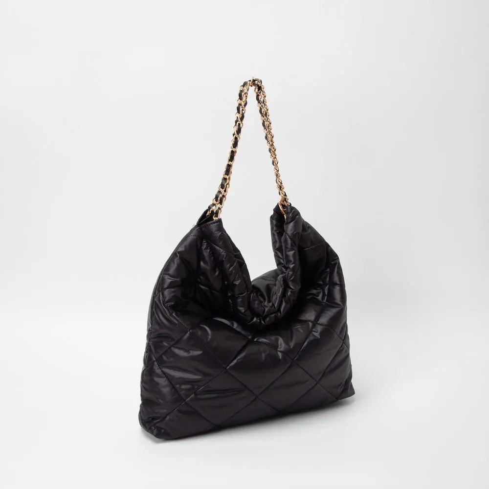 TG10557 Chrissy Puffer Quilted Hobo Tote