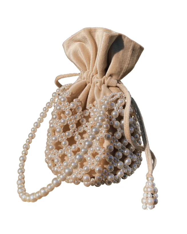 Zhuu Pearl Bucket Bag